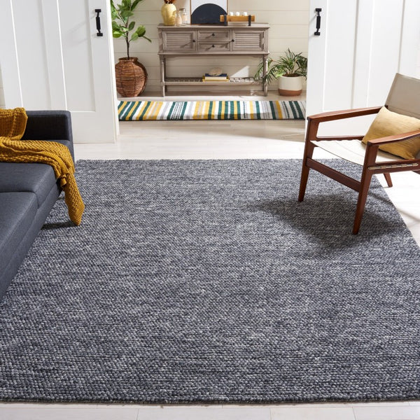 Safavieh Natura Hand Woven Wool Cotton Area Rug Oversized Dark Grey for Large Living Rooms NAT620H-1115