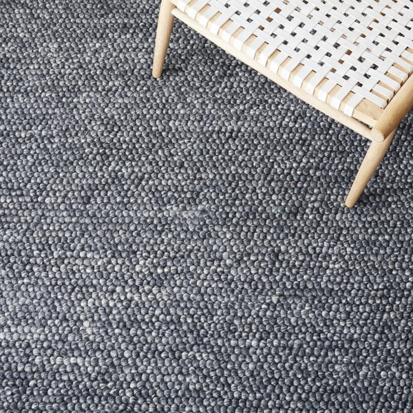 Safavieh Natura Hand-Woven Wool Cotton Runner Rug Soft Tonal Hallway Accent in Grey Dark Grey 2'-3" x 14'-0" NAT620H-214