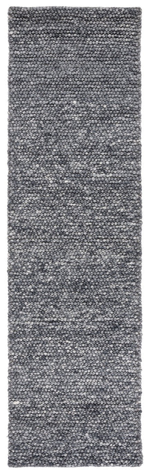 Safavieh Natura Hand-Woven Wool Cotton Runner Rug Soft Tonal Hallway Accent in Grey Dark Grey 2'-3" x 14'-0" NAT620H-214
