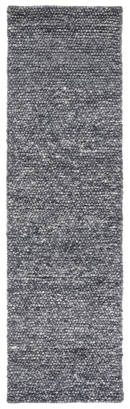 Safavieh Natura Hand-Woven Wool Cotton Runner Rug Soft Tonal Hallway Accent in Grey Dark Grey 2'-3" x 14'-0" NAT620H-214