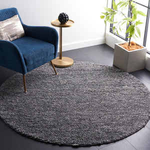Safavieh Natura Exquisite Area Rug - Timeless Elegance In Soft Wool & Cotton, Ideal For Any Home Decor Dark Grey 80% Wool And 20% Cotton Nat620h-68