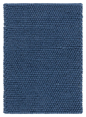 Safavieh Natura Hand‑Woven Navy Blue Runner 2'3"X14' — Low‑Pile Wool-Cotton Blend, Durable Scandinavian Style NAT620M-214
