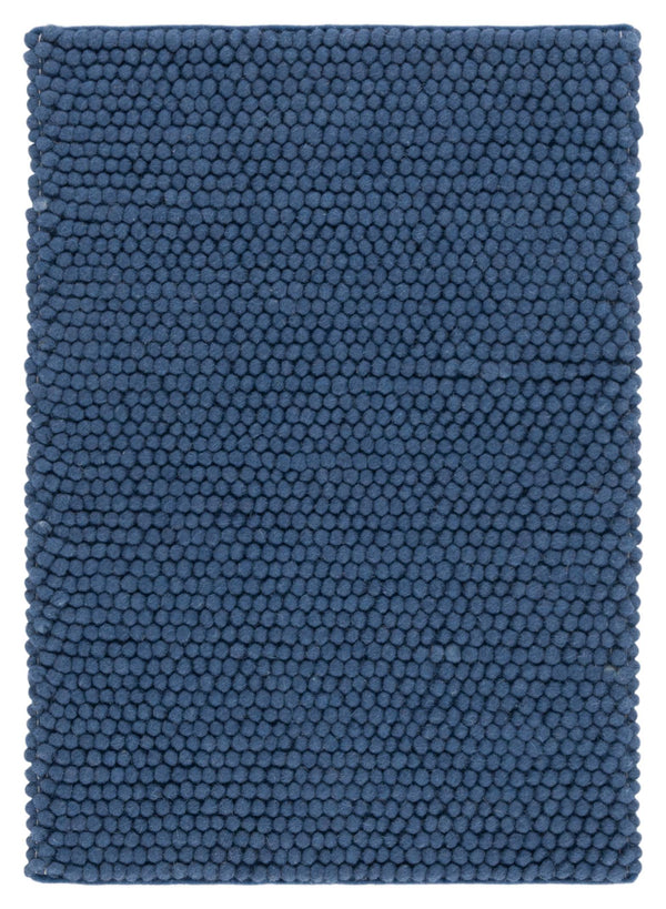 Safavieh Natura Hand‑Woven Navy Blue Runner 2'3"X14' — Low‑Pile Wool-Cotton Blend, Durable Scandinavian Style NAT620M-214