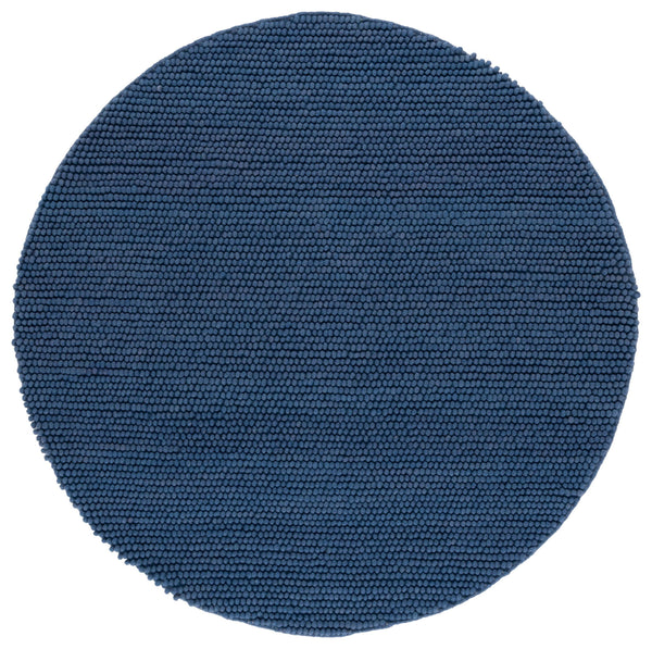 Safavieh Natura Exquisite Area Rug - Timeless Elegance In Soft Wool & Cotton, Ideal For Any Home Decor Navy ,Blue 80% Wool And 20% Cotton Nat620m-26