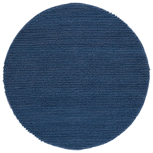 Safavieh Natura Hand‑Woven Navy Blue Runner 2'3"X14' — Low‑Pile Wool-Cotton Blend, Durable Scandinavian Style NAT620M-214