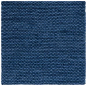 Safavieh Natura Hand Woven Oval Area Rug - Luxurious Wool & Cotton Blend For Elegant Home Decor Transformation Navy ,Blue 80% Wool And 20% Cotton Nat620m-4sq