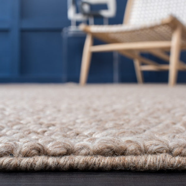 Safavieh Natura Hand Woven Wool Cotton Hallway Runner Low Pile Flatweave Neutral Brown Rug NAT620T-216