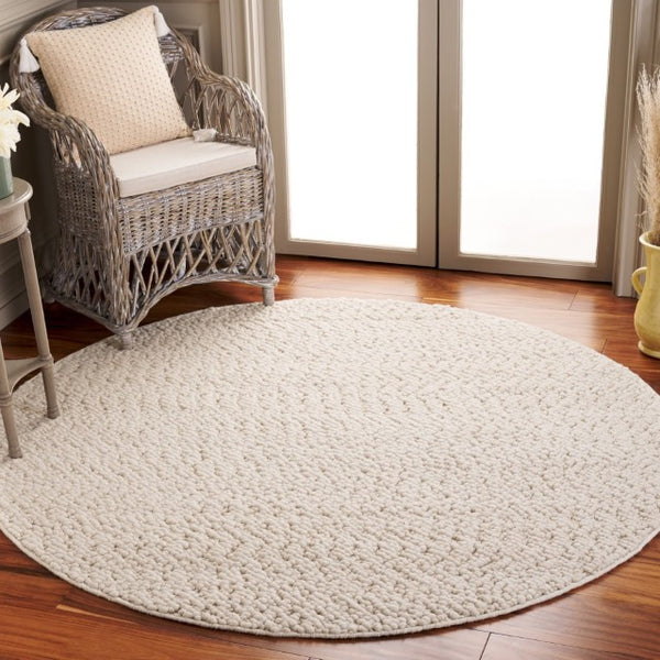 Safavieh Natura Elegant Hand-tufted Wool Blend Hallway Rug - Modern Design For A Chic Home Atmosphere Ivory 70% Wool,20% Cotton,10% Polyester Nat621a-210