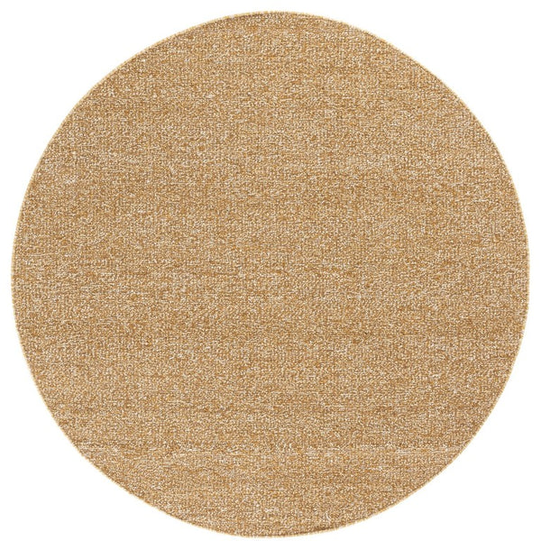 Safavieh Natura Hand Woven Wool Jute Cotton Round Rug Earthy Gold Tones for Living Rooms NAT622D-6R
