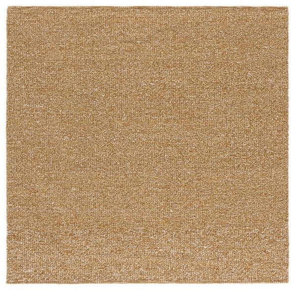 Safavieh Natura Hand Woven Wool Jute Cotton Square Rug Solid Gold Tone Modern Living Room NAT622D-6SQ