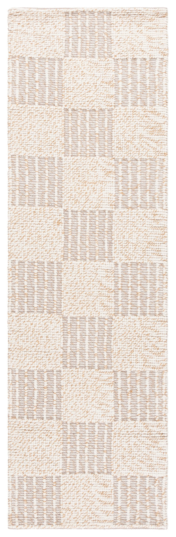 Safavieh Natura Hand-loomed Wool Rug - Elegant Modern Design In Earthy Tones For A Cozy Home Atmosphere Brown ,Ivory Wool Pile Nat701t-6sq