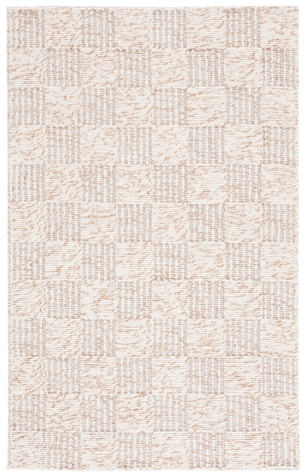 Safavieh Natura Hand-loomed Wool Rug - Elegant Modern Design In Earthy Tones For A Cozy Home Atmosphere Brown ,Ivory Wool Pile Nat701t-6sq
