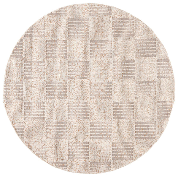 Safavieh Natura Hand-loomed Wool Rug - Elegant Modern Design In Earthy Tones For A Cozy Home Atmosphere Brown ,Ivory Wool Pile Nat701t-6sq