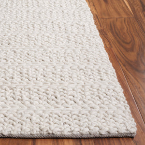 Safavieh Natura Modern Wool Runner Rug - Luxurious Hand-loomed Design For Elegant Home Spaces And Comfort Ivory Wool Pile Nat702a-5