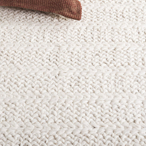 Safavieh Natura Modern Wool Runner Rug - Luxurious Hand-loomed Design For Elegant Home Spaces And Comfort Ivory Wool Pile Nat702a-5