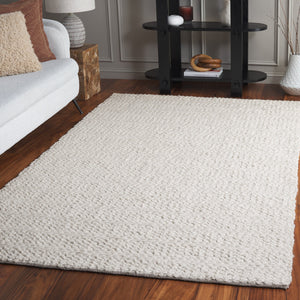 Safavieh Natura Modern Wool Runner Rug - Luxurious Hand-loomed Design For Elegant Home Spaces And Comfort Ivory Wool Pile Nat702a-5