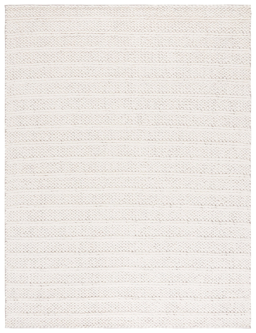 Safavieh Natura Modern Wool Runner Rug - Luxurious Hand-loomed Design For Elegant Home Spaces And Comfort Ivory Wool Pile Nat702a-5