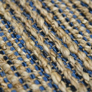Naturals Handwoven Jute Cotton Striped Flatweave Rug for Coastal Farmhouse Decor