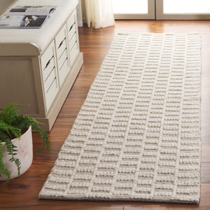 Safavieh Natura Hand-loomed Wool Area Rug - Chic Modern Design In Warm Neutrals For Any Living Space Brown ,Ivory Wool Pile Nat703t-5