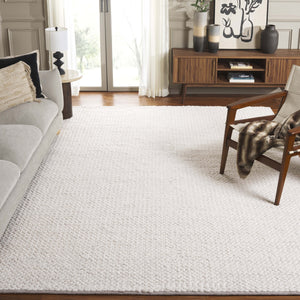 Safavieh Natura Modern Ivory Area Rug - Hand-loomed Wool, Timeless Elegance For Chic Home Decor Solutions Ivory Wool Pile Nat704a-8