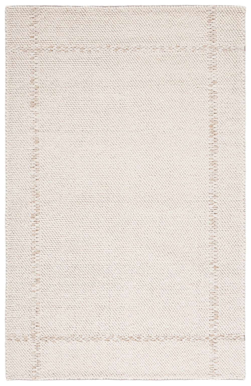 Safavieh Natura Luxurious Hand-loomed Wool Rug For Modern Elegance And Timeless Sophistication In Homes Ivory Wool Pile Nat705a-5