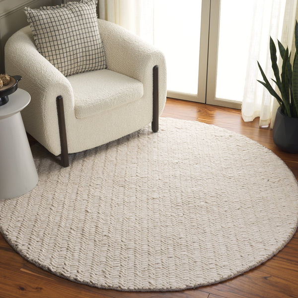 Safavieh Natura Hand-loomed Wool Area Rug - Elegant Modern Design For Timeless Home Décor And Comfort Ivory Wool Pile Nat708a-6
