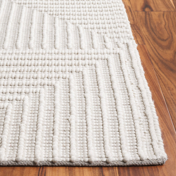 Safavieh Natura Luxurious Hand-loomed Wool Area Rug - Modern Geometric Design For Elegant Home Décor Ivory Wool Pile Nat709a-28
