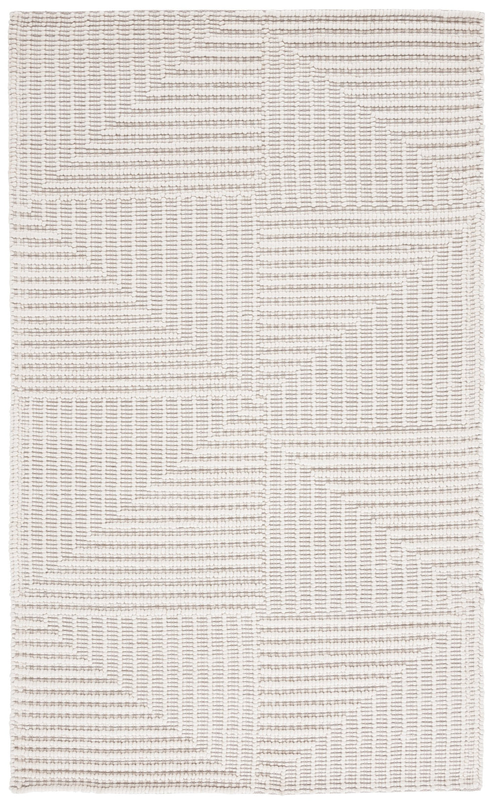 Safavieh Natura Luxurious Hand-loomed Wool Area Rug - Modern Geometric Design For Elegant Home Décor Ivory Wool Pile Nat709a-28