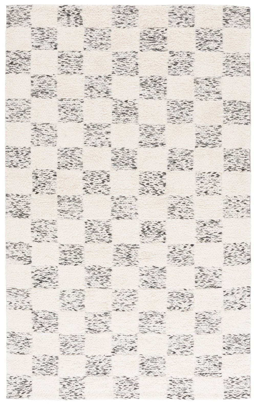 Safavieh Natura Hand-loomed Wool Area Rug - Modern Ivory And Black Design For Timeless Home Elegance Ivory ,Black Wool Pile Nat710a-6r