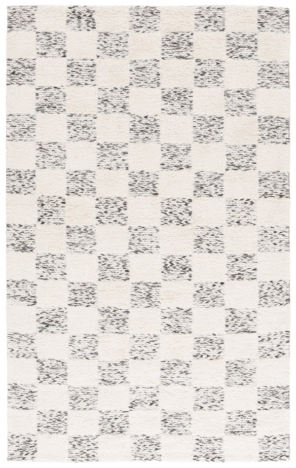 Safavieh Natura Hand-loomed Wool Area Rug - Modern Ivory And Black Design For Timeless Home Elegance Ivory ,Black Wool Pile Nat710a-6r