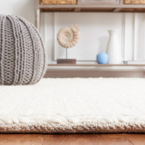 Safavieh Natura 713 Hand Loomed Modern Rug X23 Ivory / Grey NAT713F-8