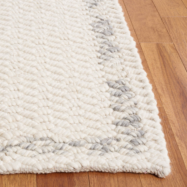 Safavieh Natura 713 Hand Loomed Modern Rug X23 Ivory / Grey NAT713F-8