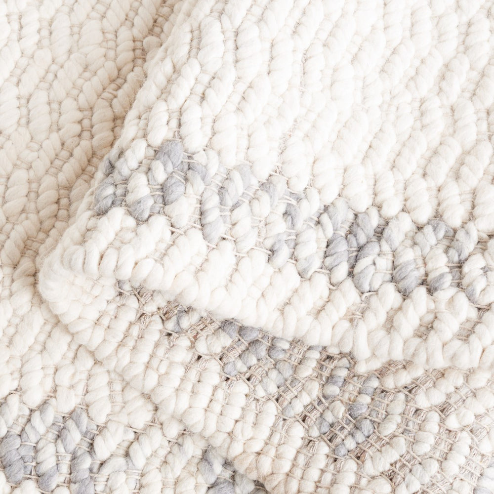 Safavieh Natura 713 Hand Loomed Modern Rug IIX Ivory / Grey NAT713F-5