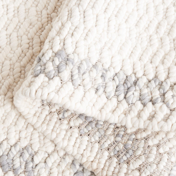 Safavieh Natura 713 Hand Loomed Modern Rug IIX Ivory / Grey NAT713F-5