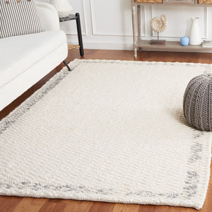 Safavieh Natura 713 Hand Loomed Modern Rug X23 Ivory / Grey NAT713F-8