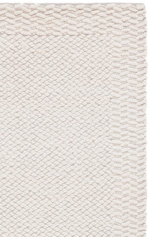 Safavieh Natura Hand-Loomed Wool Runner Ivory Geometric Tonal Entryway Rug High Traffic 6'-0" x 9'-0" NAT716A-6