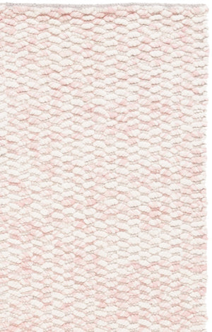 Safavieh Natura Hand Loomed Flokati Shag Wool Rug Plush Ivory Pink Pile for Bedroom NAT717A-5