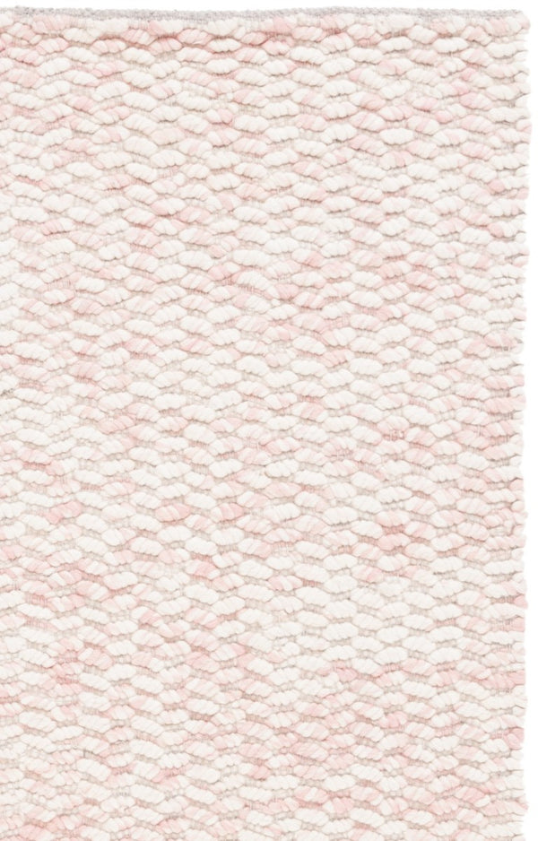 Safavieh Natura Hand Loomed Wool Shag Rug Ivory Pink Plush Flokati Style for Bedroom NAT717A-6