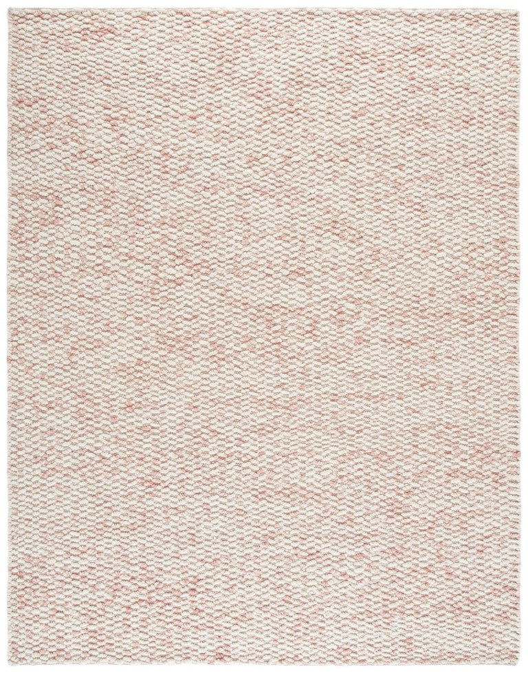Safavieh Natura Hand-Loomed Wool Rug Soft Ivory Pink Plush Pile for Living or Bedroom NAT717A-8