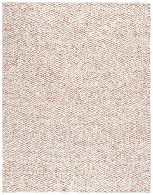 Safavieh Natura Hand-Loomed Wool Rug Soft Ivory Pink Plush Pile for Living or Bedroom NAT717A-8