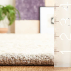 Safavieh Natura Hand Loomed Flokati Shag Wool Rug Plush Ivory Neutral Accent for Bedroom NAT717B-4