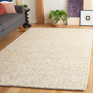 Safavieh Natura Hand-Loomed Wool Shag Rug Plush Flokati Style Neutral Ivory Beige Living Room NAT717B-5