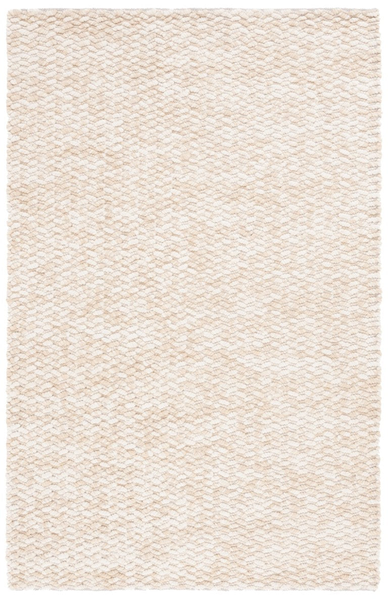 Safavieh Natura Flokati Style Hand Loomed Wool Shag Rug Ivory Neutral Living Room Accent NAT717B-6