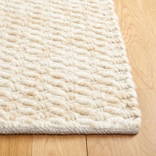 Safavieh Natura Flokati Style Hand Loomed Wool Shag Rug Ivory Neutral Living Room Accent NAT717B-6