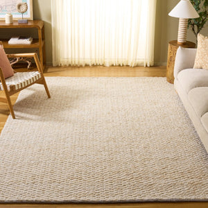 Safavieh Natura Hand Loomed Wool Cotton Shag Flokati Rug Neutral Ivory Beige Living Room NAT717B-8