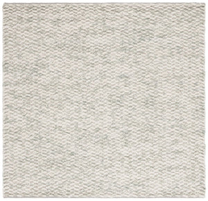Safavieh Natura Hand-Loomed Flokati Shag Wool Rug Plush Green Ivory Bohemian Living Room NAT717Y-6SQ