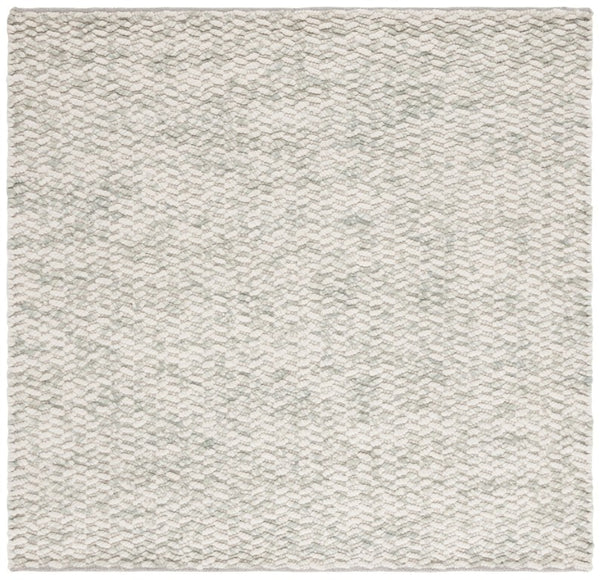 Safavieh Natura Hand-Loomed Flokati Shag Wool Rug Plush Green Ivory Bohemian Living Room NAT717Y-6SQ