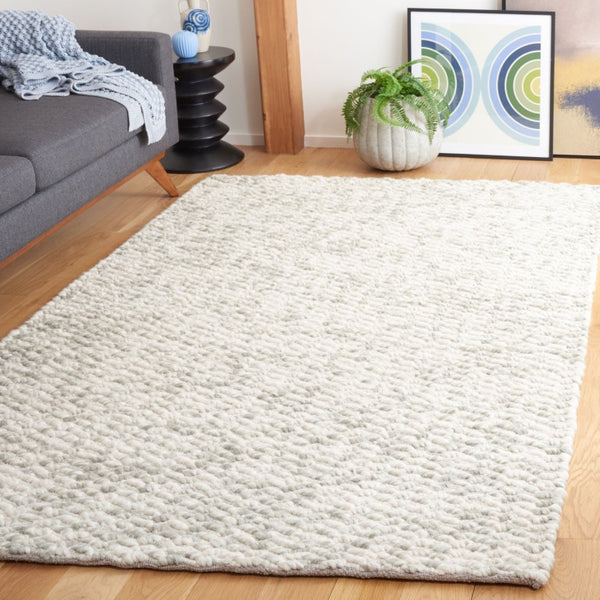 Safavieh Natura Hand-Loomed Wool Shag Rug Flokati Style Green Ivory Living Room Accent NAT717Y-6