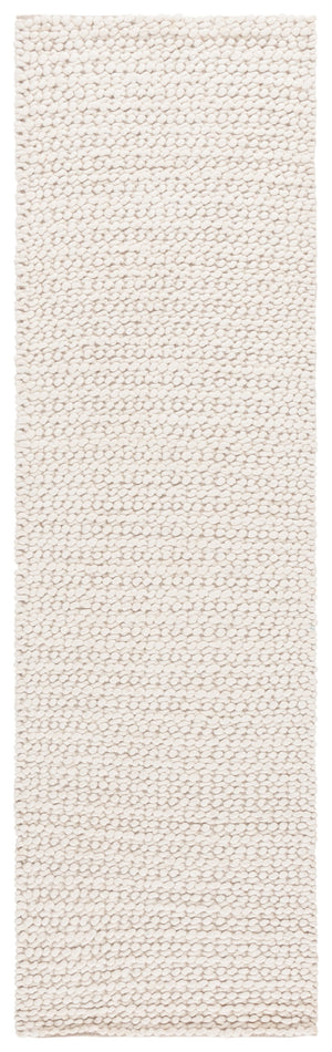 Safavieh Natura Modern Wool Runner Rug - Luxurious Hand-loomed Design For Elegant Home And Office Spaces Ivory Wool Pile Nat718a-6sq