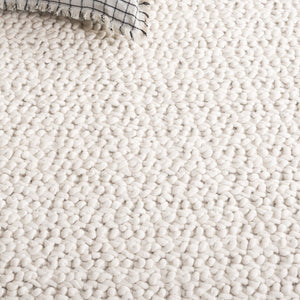 Safavieh Natura Modern Wool Runner Rug - Luxurious Hand-loomed Design For Elegant Home And Office Spaces Ivory Wool Pile Nat718a-6sq